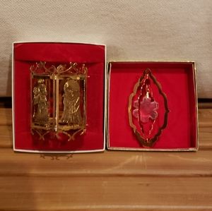 Reed & Barton vintage ornament set